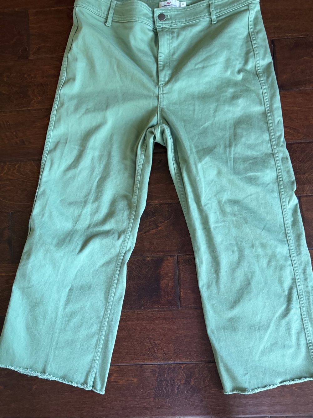 Vineyard Vines Women’s wide leg denim jeans (size 31 color sage green) NWOT